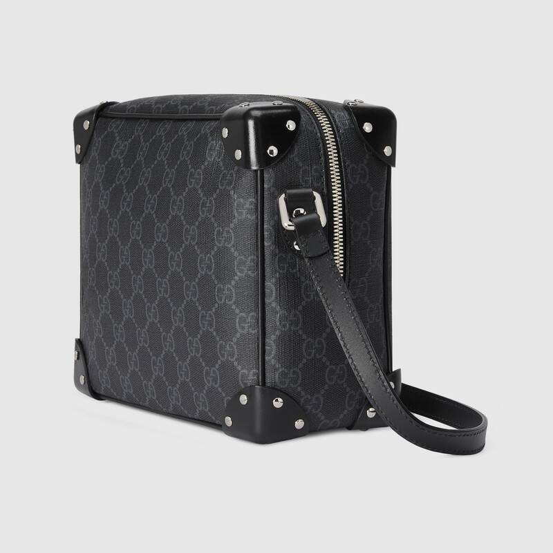 Gucci GG Shoulder Bag With Leather Details 626363